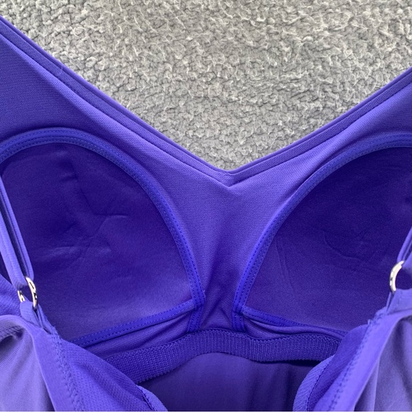 Target Aqua Green Purple Tiered Tankini Swim Top - Picture 9 of 10